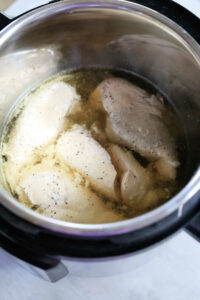 chicken breasts slowly cooked in the slow cooker