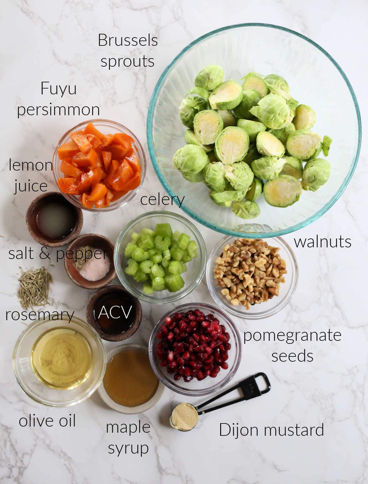 roasted brussels sprouts salad ingredients