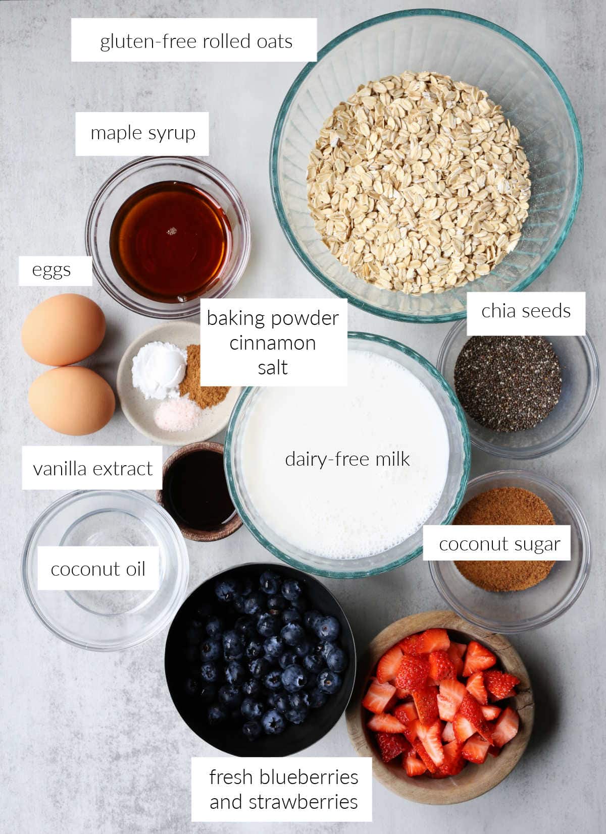 healthy ingredients to make baked oatmeal in the oven