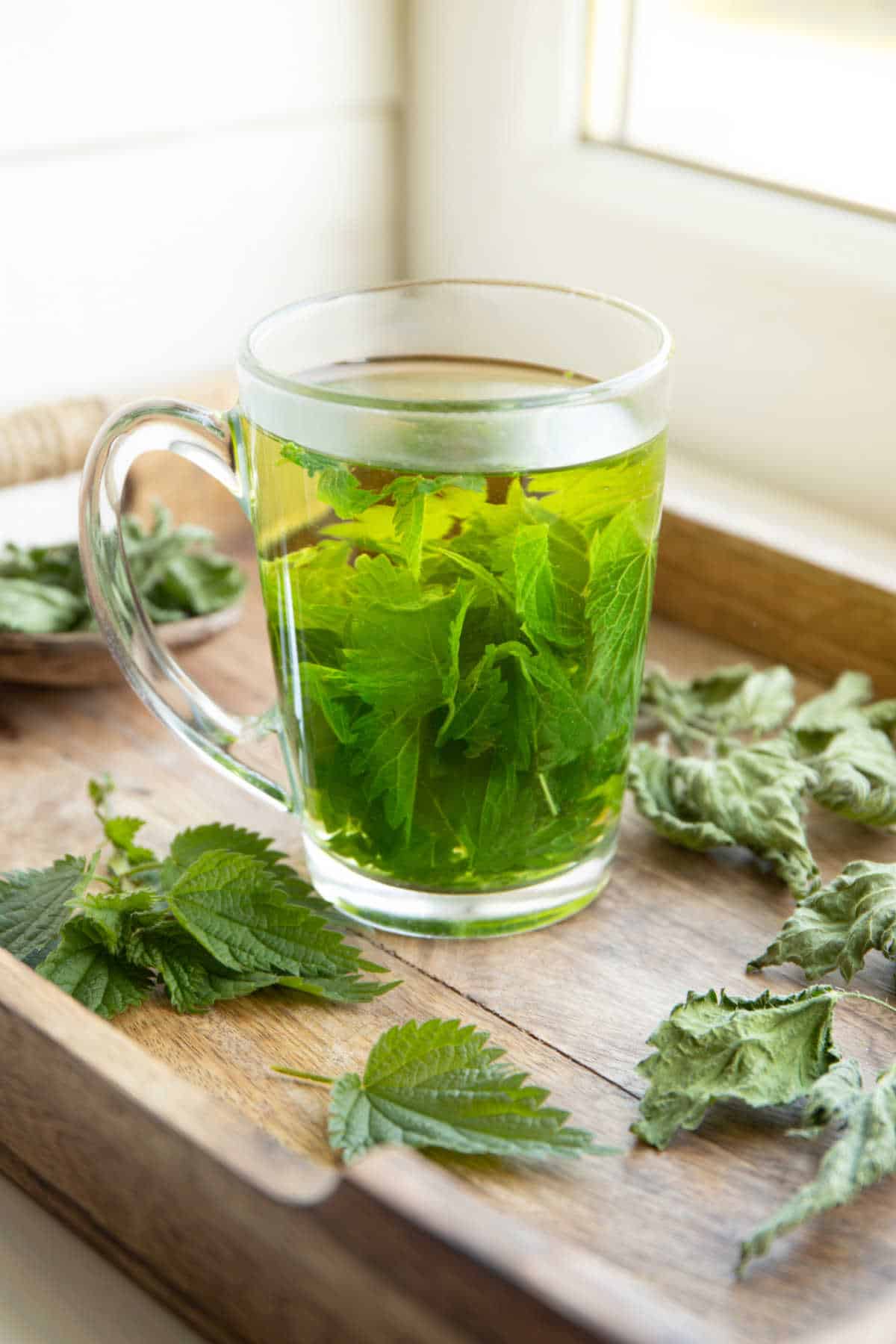 Nettle in tea for vegetables that start with n.