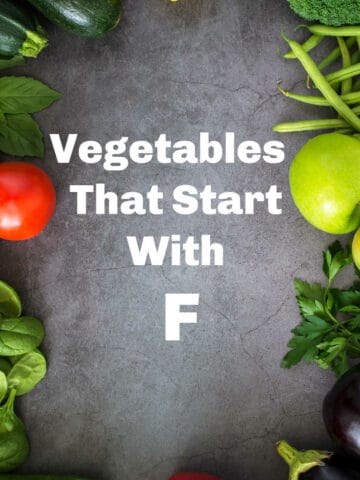 Vegetables that start with F letter.